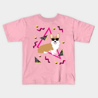 80s Corgi - rad corgi t shirt Kids T-Shirt